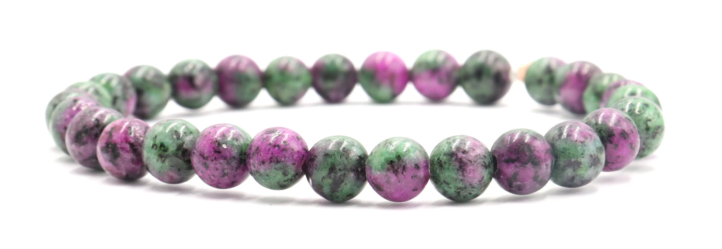 Epically Epidote Purple Vibes and Green with Envy Handmade Bracelet by Monkeys Mojo Jewelry