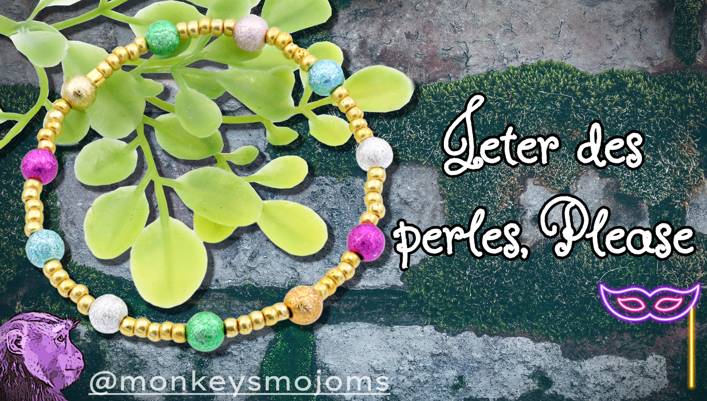 Jeter les Perles (Throw the Beads) Main photo with graphics 