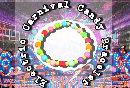 Electric Carnival Candy EDC Dance Dance Neon Yellow Bright Colors Bracelet by Monkey's Mojo