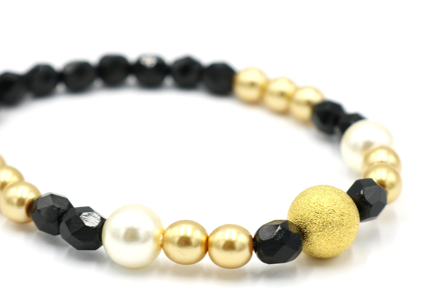 Who Dat Saints Though That Bracelet is a Superstar Black Gold and White for The Win NFL Football Bracelet - Monkeysmojo