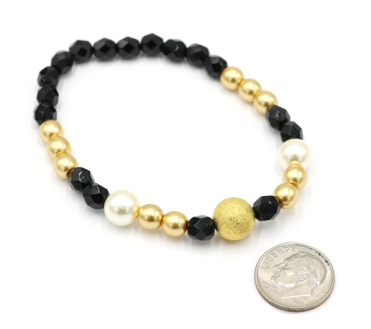 Who Dat Saints Though That Bracelet is a Superstar Black Gold and White for The Win NFL Football Bracelet - Monkeysmojo