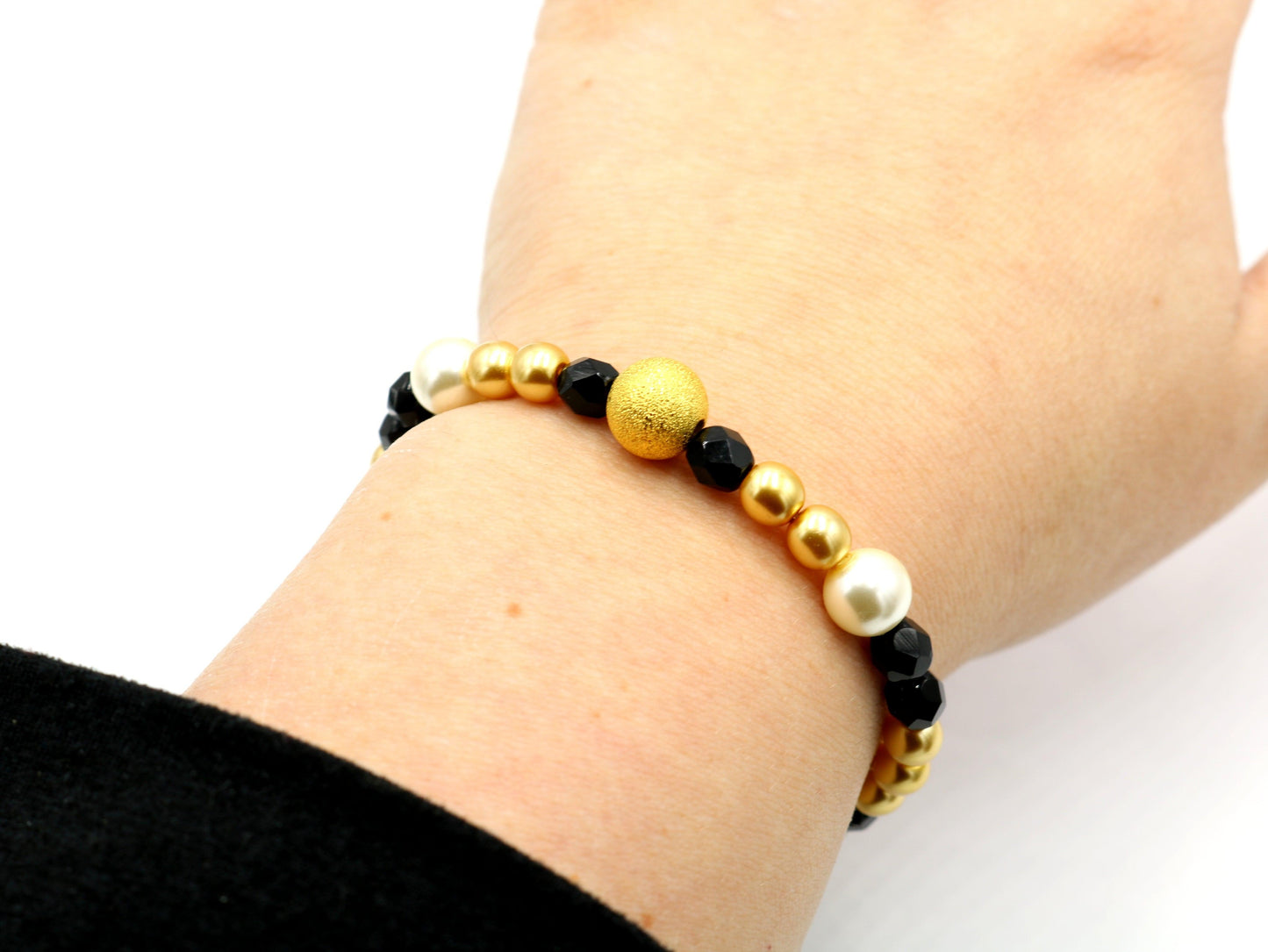 Who Dat Saints Though That Bracelet is a Superstar Black Gold and White for The Win NFL Football Bracelet - Monkeysmojo