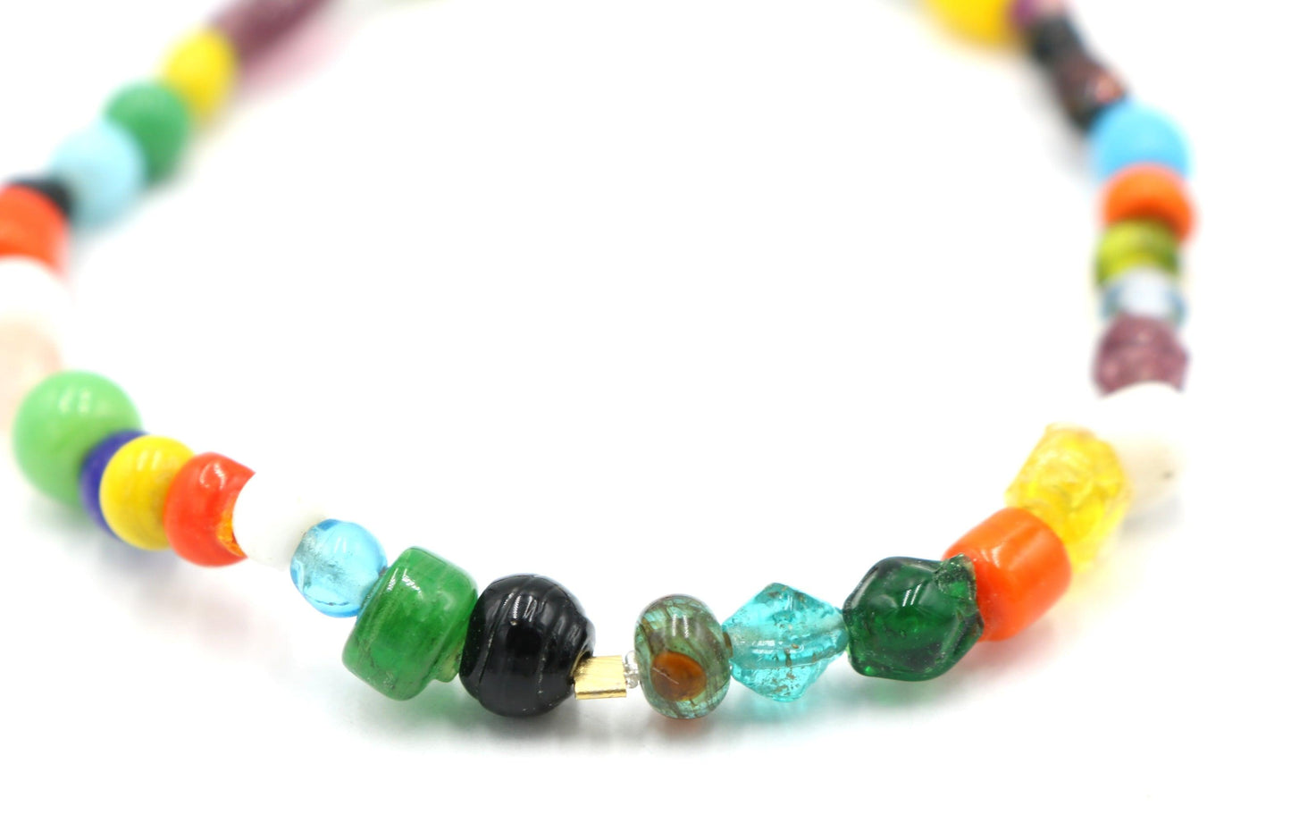 An Assortment of A Variety of Bead Women's Glass Bead Stretch Bracelet - Monkeysmojo