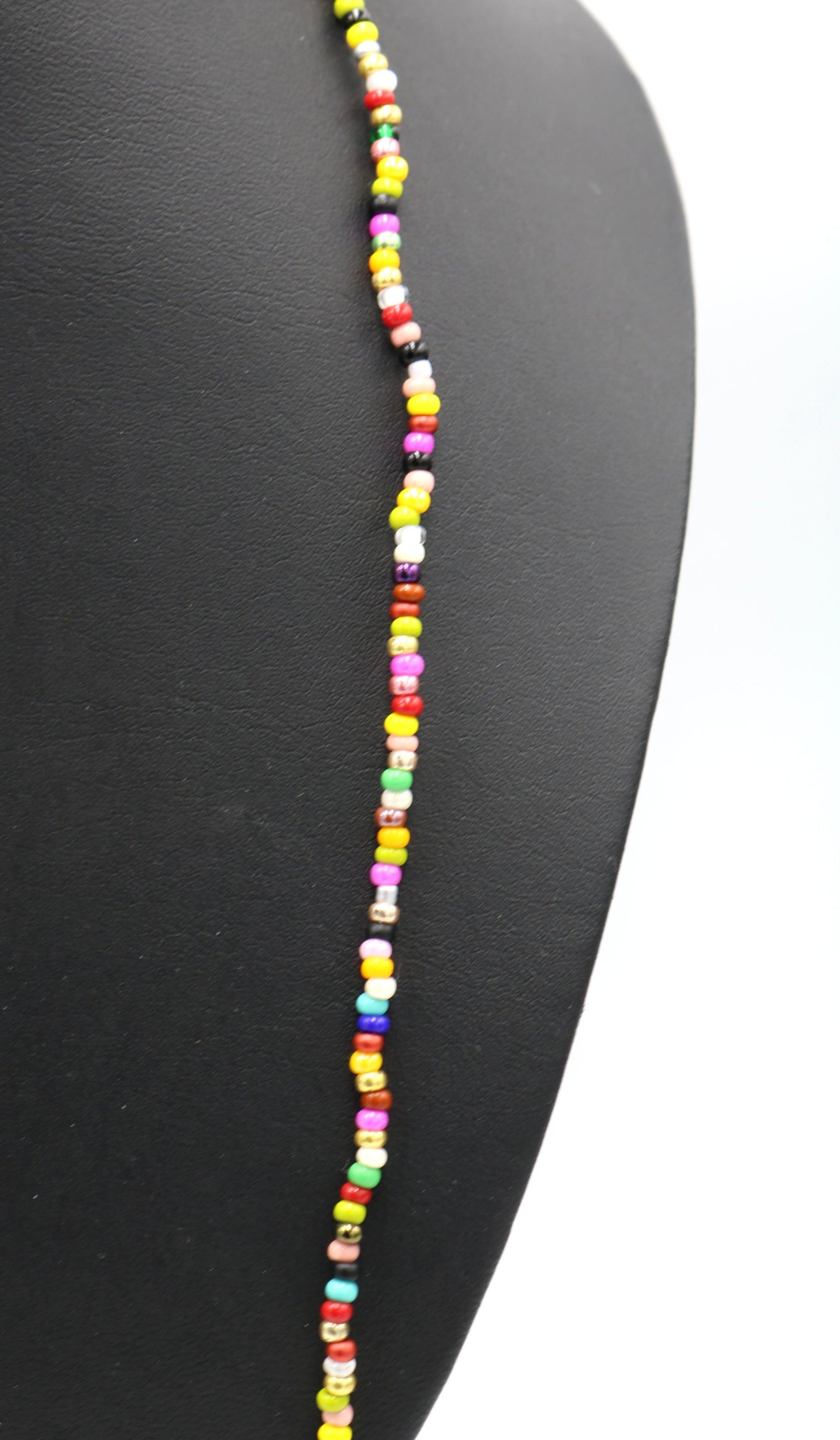 A Hue of Blooms Summer Wildflower All The Colors 32" Necklace - Monkeysmojo