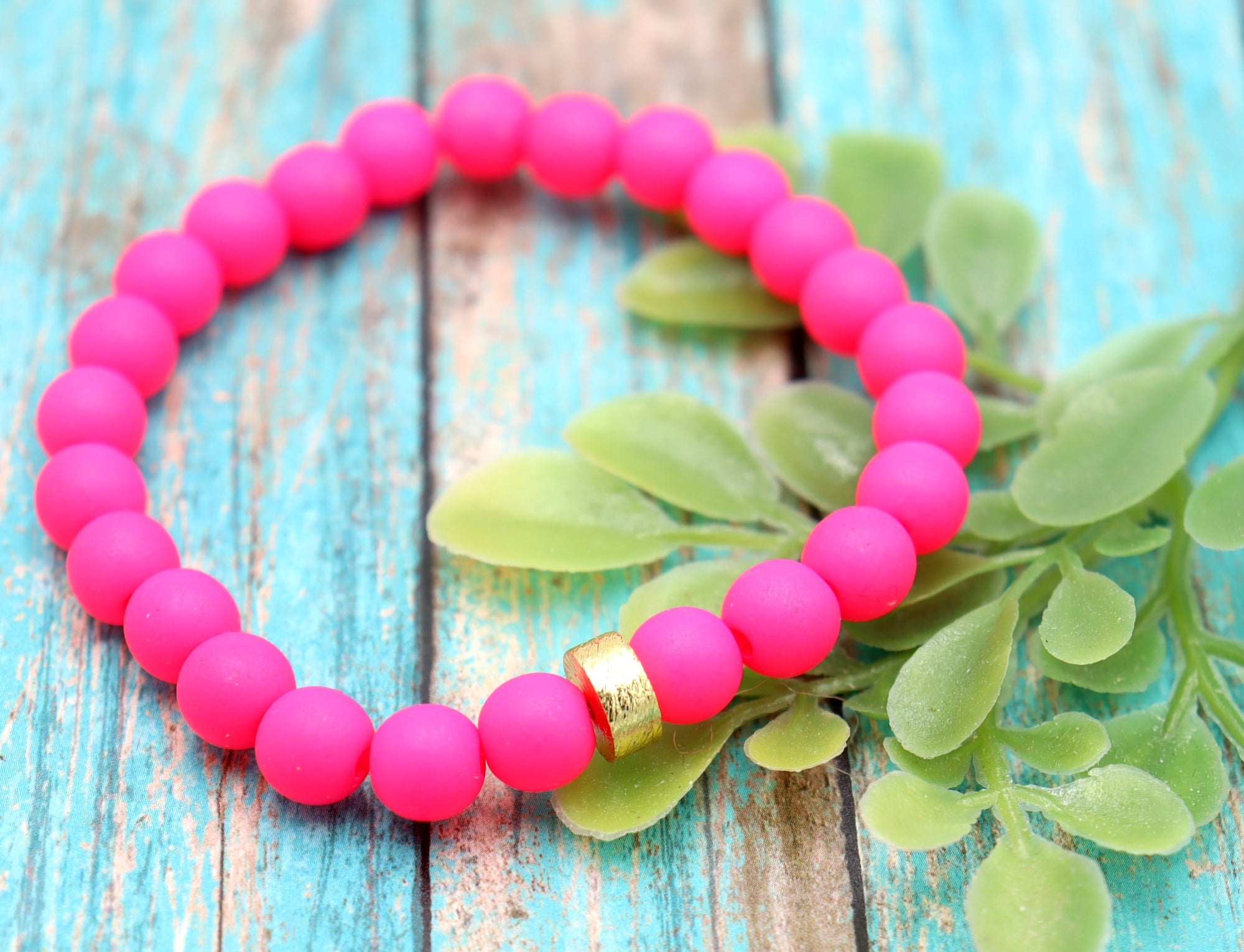 Hot Pink Beaded Bracelet – Shopaholicsanctuary
