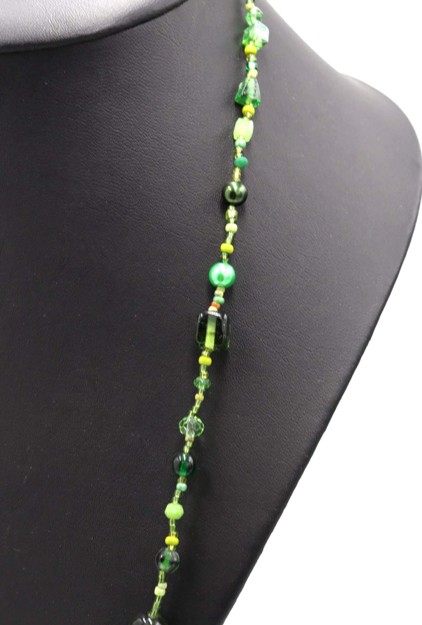 This Necklace will Make You Green with Envy – Green Queen 35” Long Party Necklace by Monkey’s Mojo