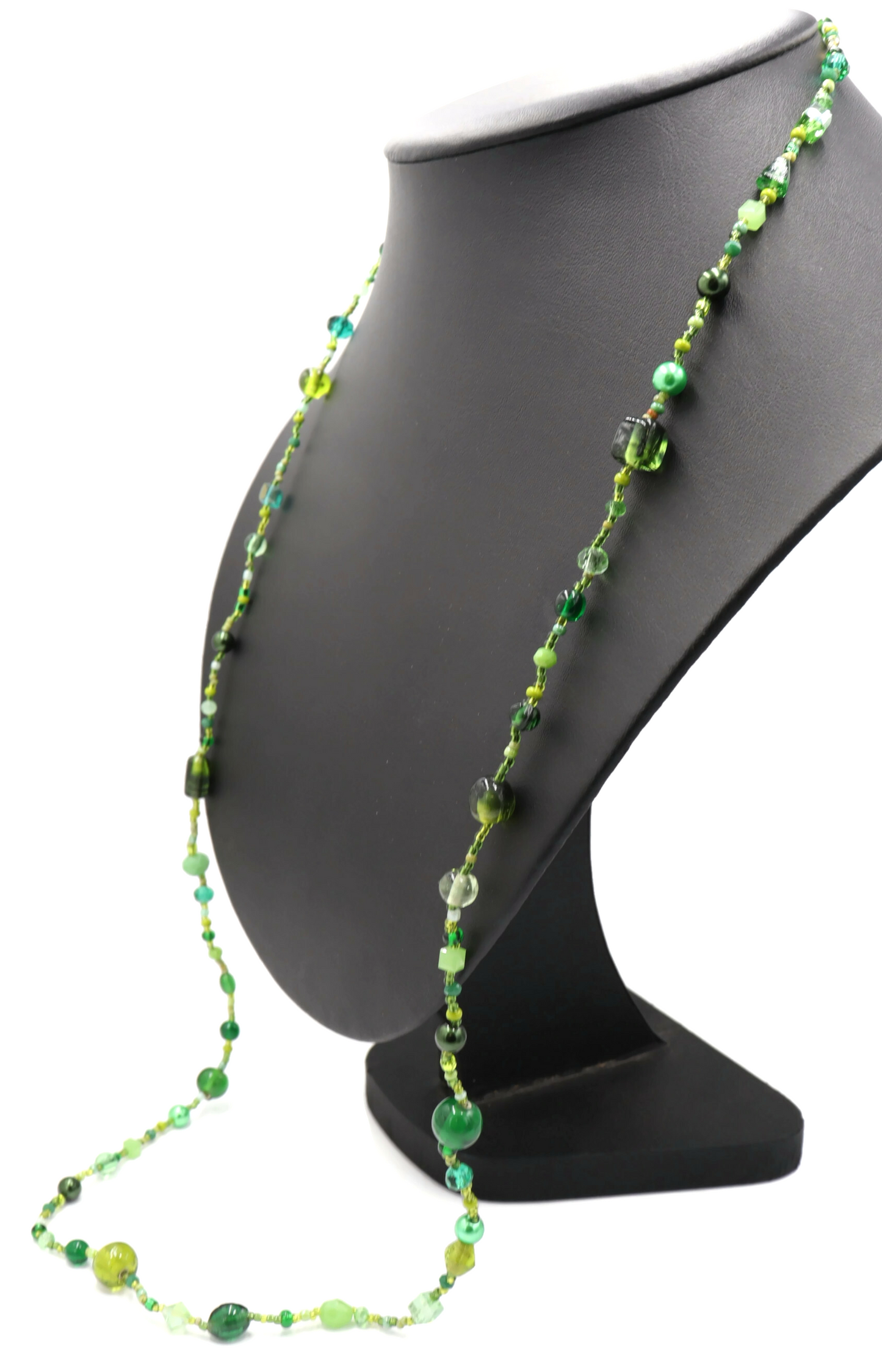 This Necklace will Make You Green with Envy – Green Queen 35” Long Party Necklace by Monkey’s Mojo