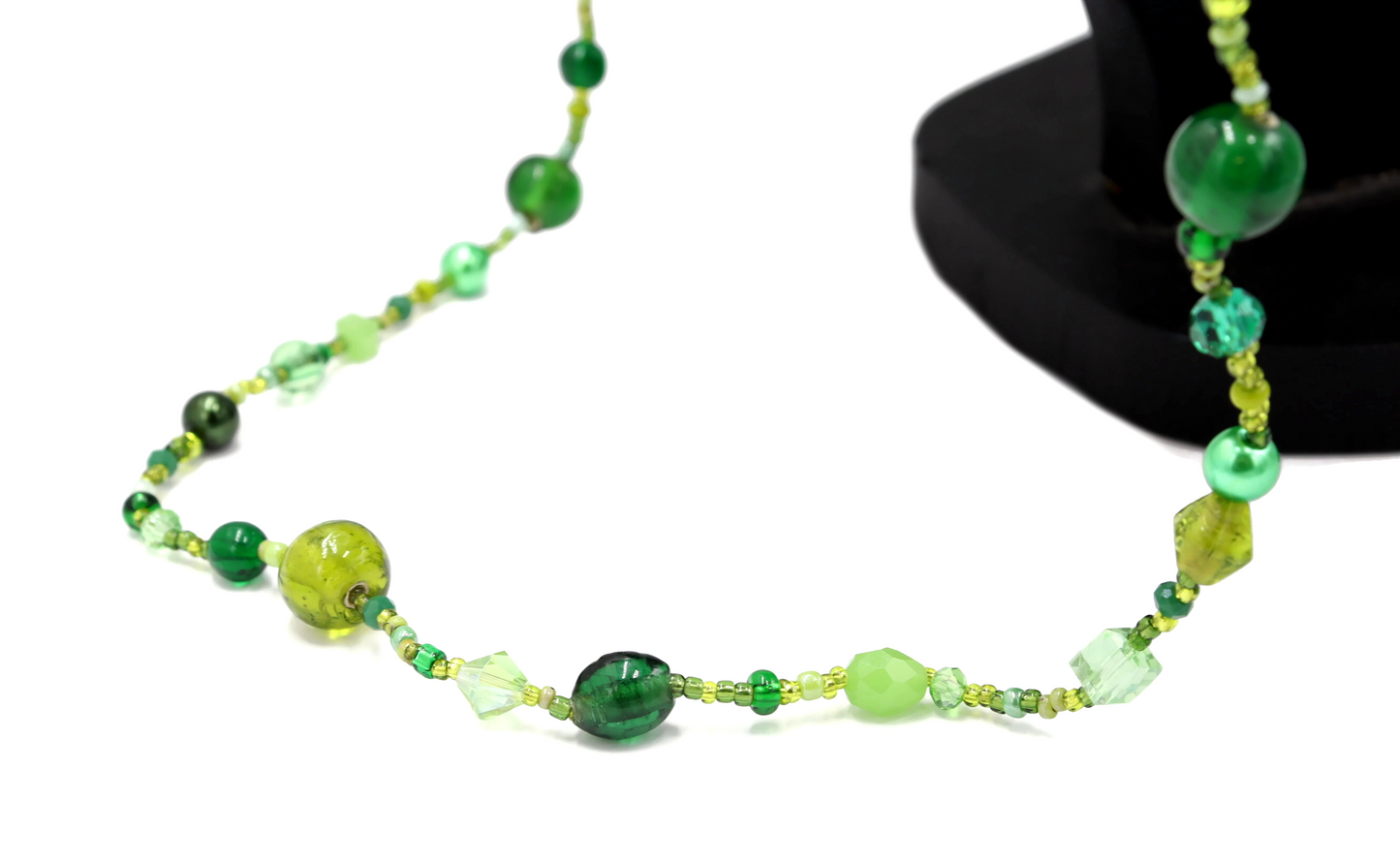 This Necklace will Make You Green with Envy – Green Queen 35” Long Party Necklace by Monkey’s Mojo