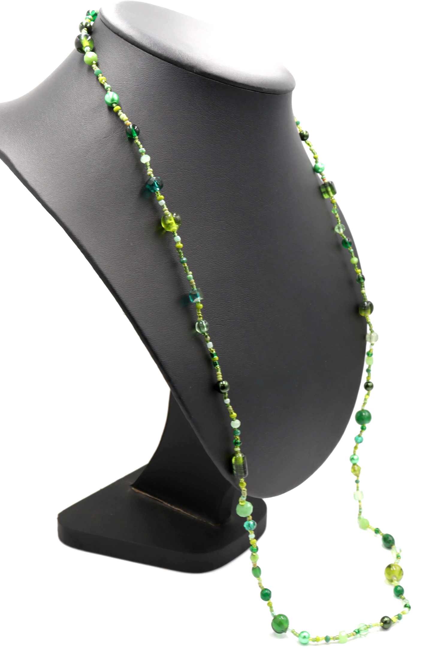 This Necklace will Make You Green with Envy – Green Queen 35” Long Party Necklace by Monkey’s Mojo