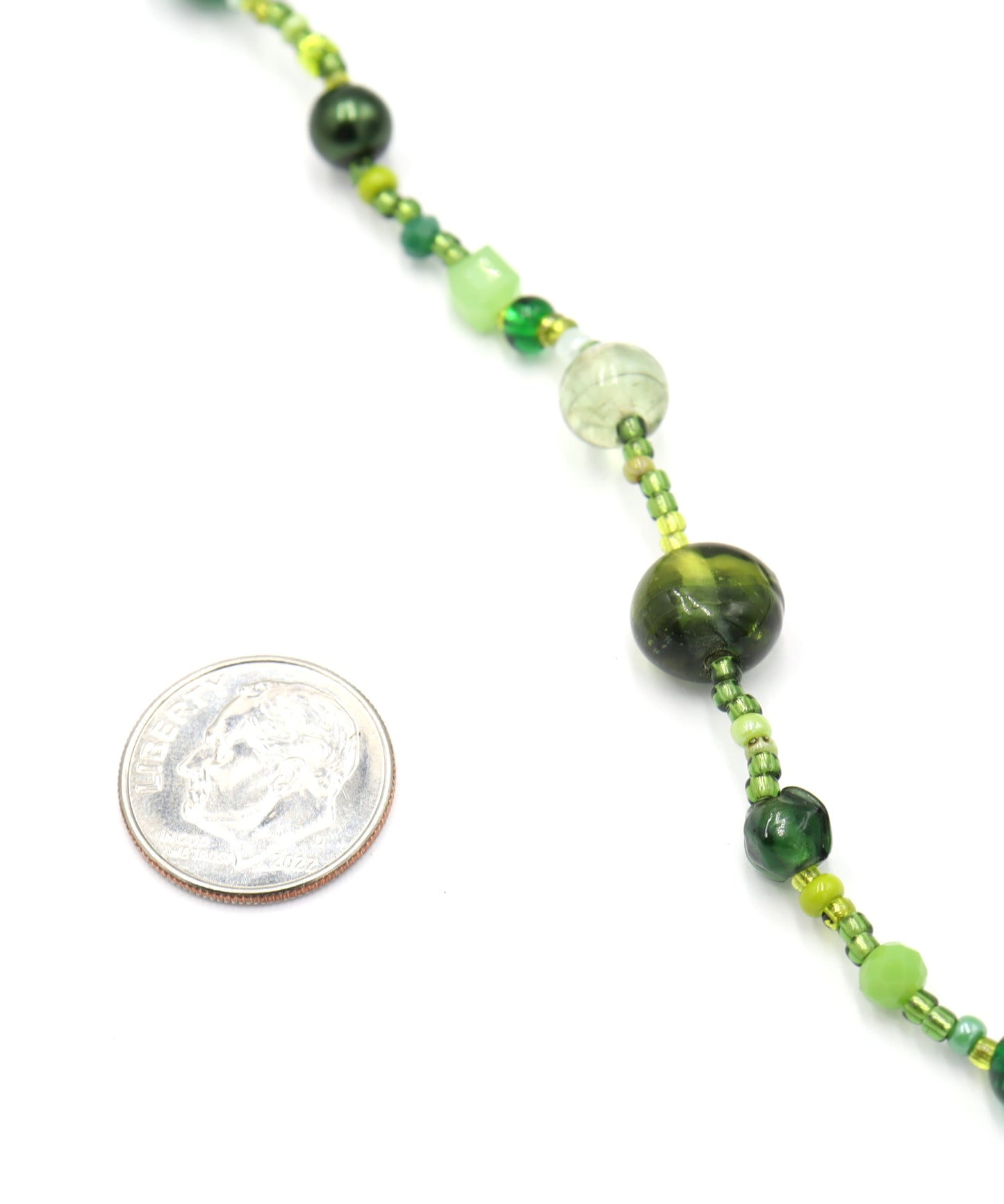 This Necklace will Make You Green with Envy – Green Queen 35” Long Party Necklace by Monkey’s Mojo
