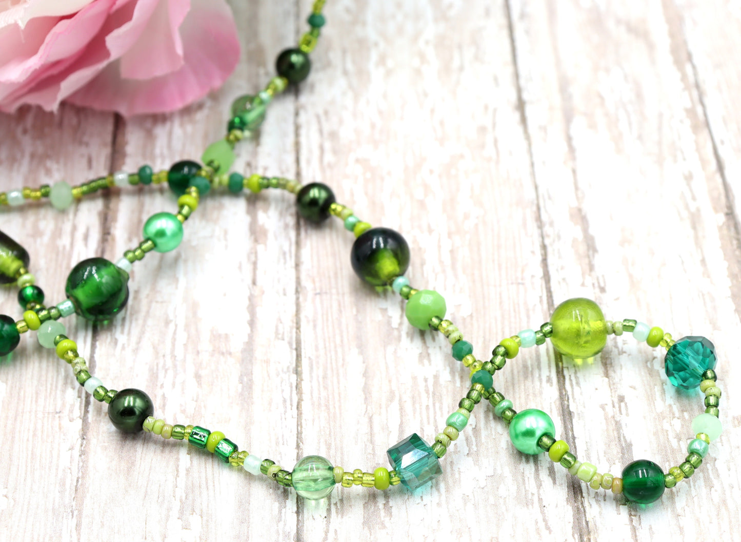 This Necklace will Make You Green with Envy – Green Queen 35” Long Party Necklace by Monkey’s Mojo