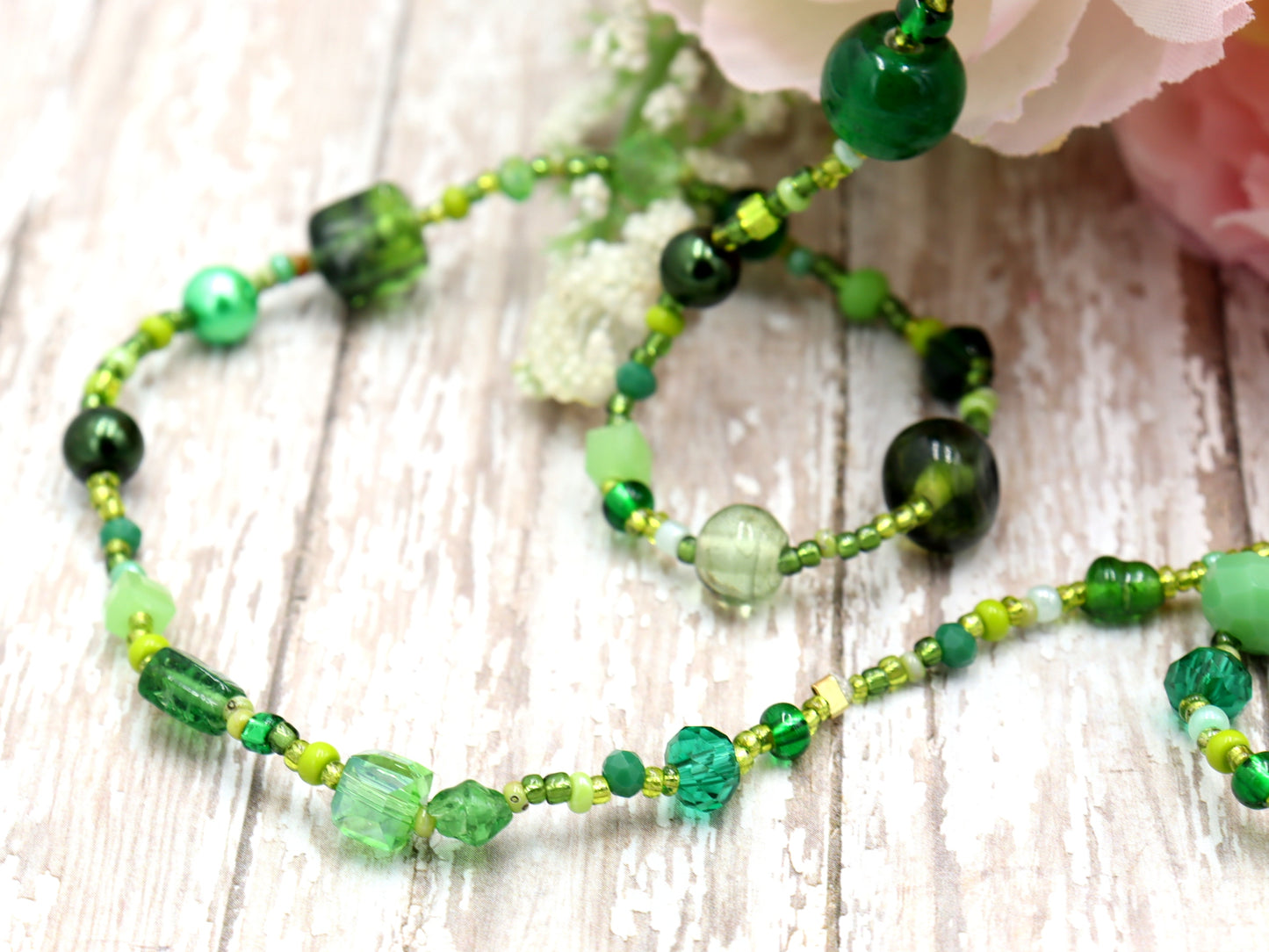 This Necklace will Make You Green with Envy – Green Queen 35” Long Party Necklace by Monkey’s Mojo