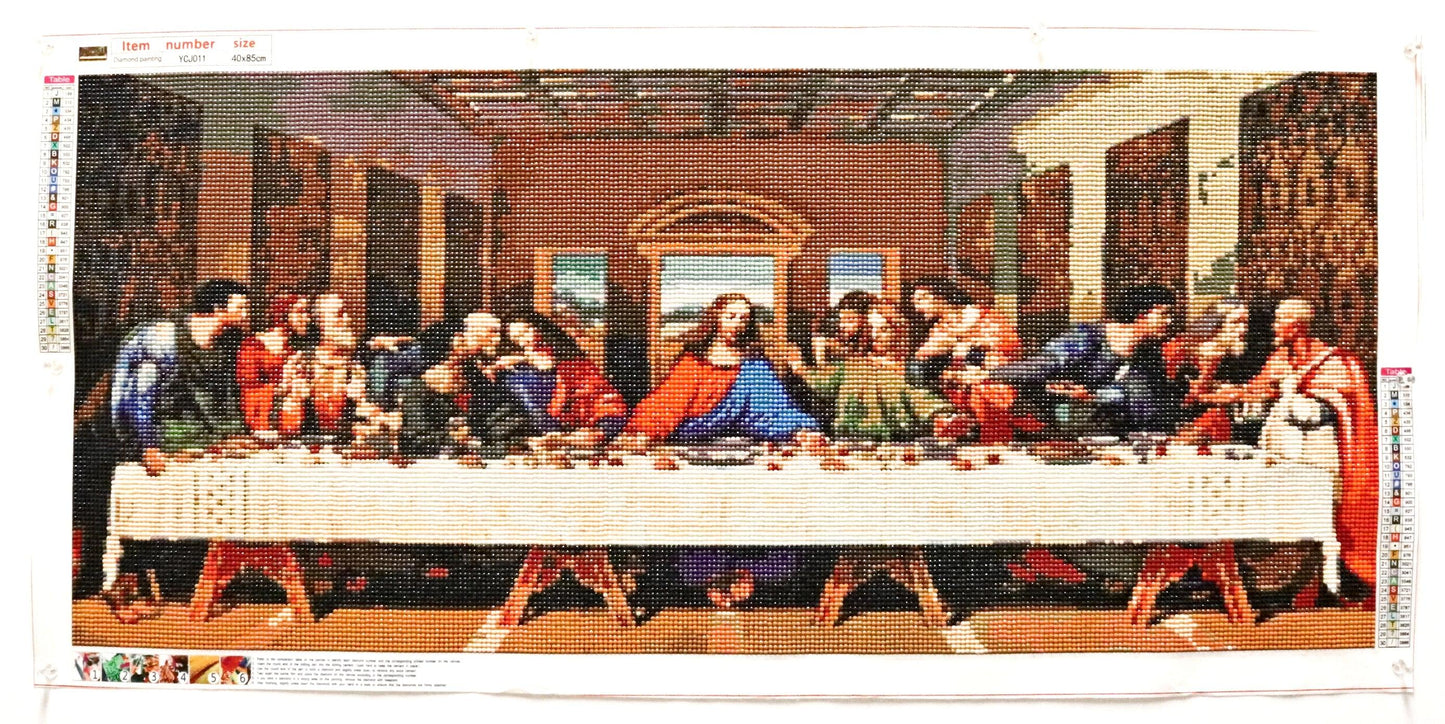 The Lord's Supper by Leonardo da Vinci Brought to 5D Life in Diamond Stunning Wall Art - Monkeysmojo