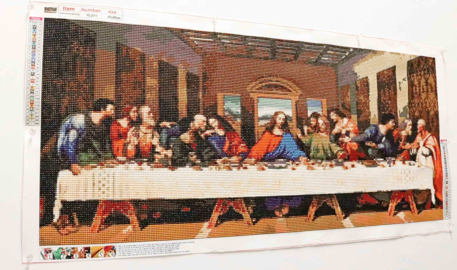 The Lord's Supper by Leonardo da Vinci Brought to 5D Life in Diamond Stunning Wall Art - Monkeysmojo