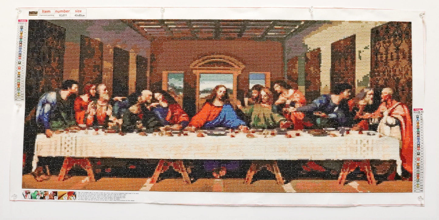 The Lord's Supper by Leonardo da Vinci Brought to 5D Life in Diamond Stunning Wall Art - Monkeysmojo