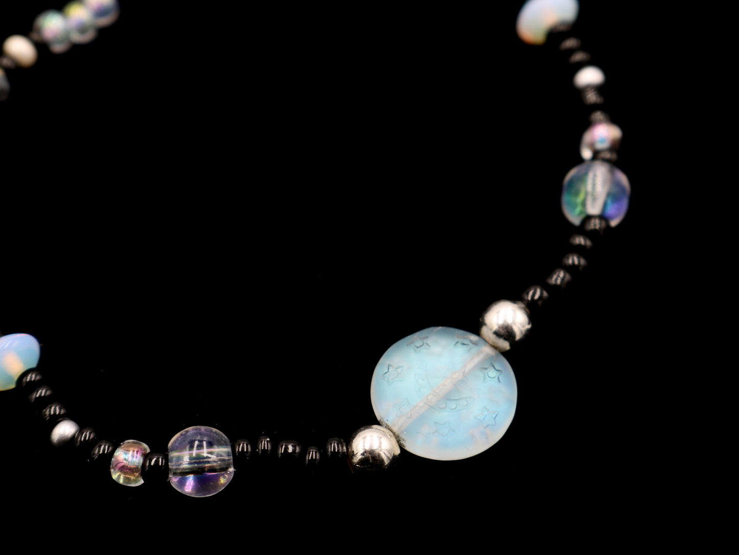 Witchy Ways Through an Iridescent Galaxy Vibes - Women's Stretch Bracelet - Monkeysmojo