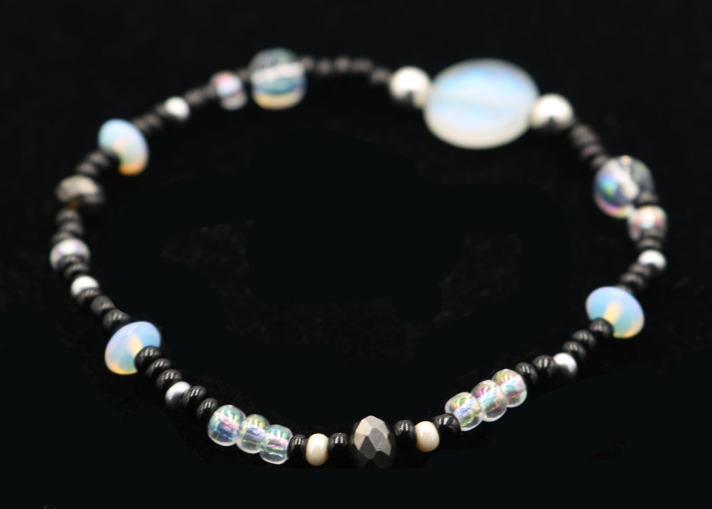 Witchy Ways Through an Iridescent Galaxy Vibes - Women's Stretch Bracelet - Monkeysmojo