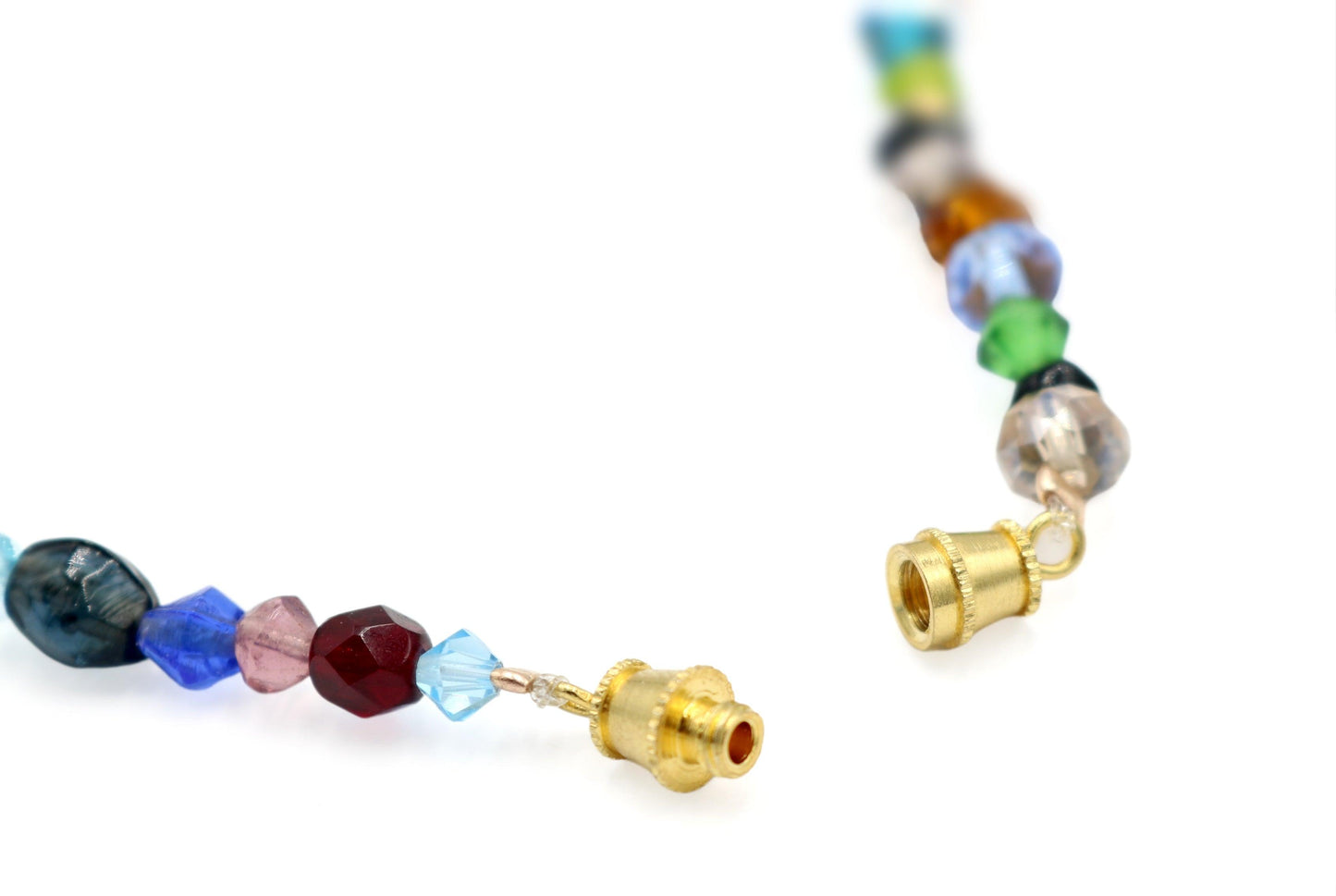 Limited Edition of 1 - Women's Luxury 21.5" Faceted Assorted Glass Bead Necklace - Monkeysmojo