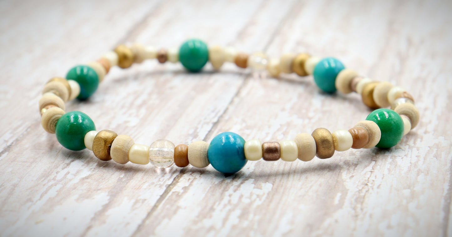 All Around the World Beaches are Beaches Handmade Bracelet by Monkeys Mojo Jewelry