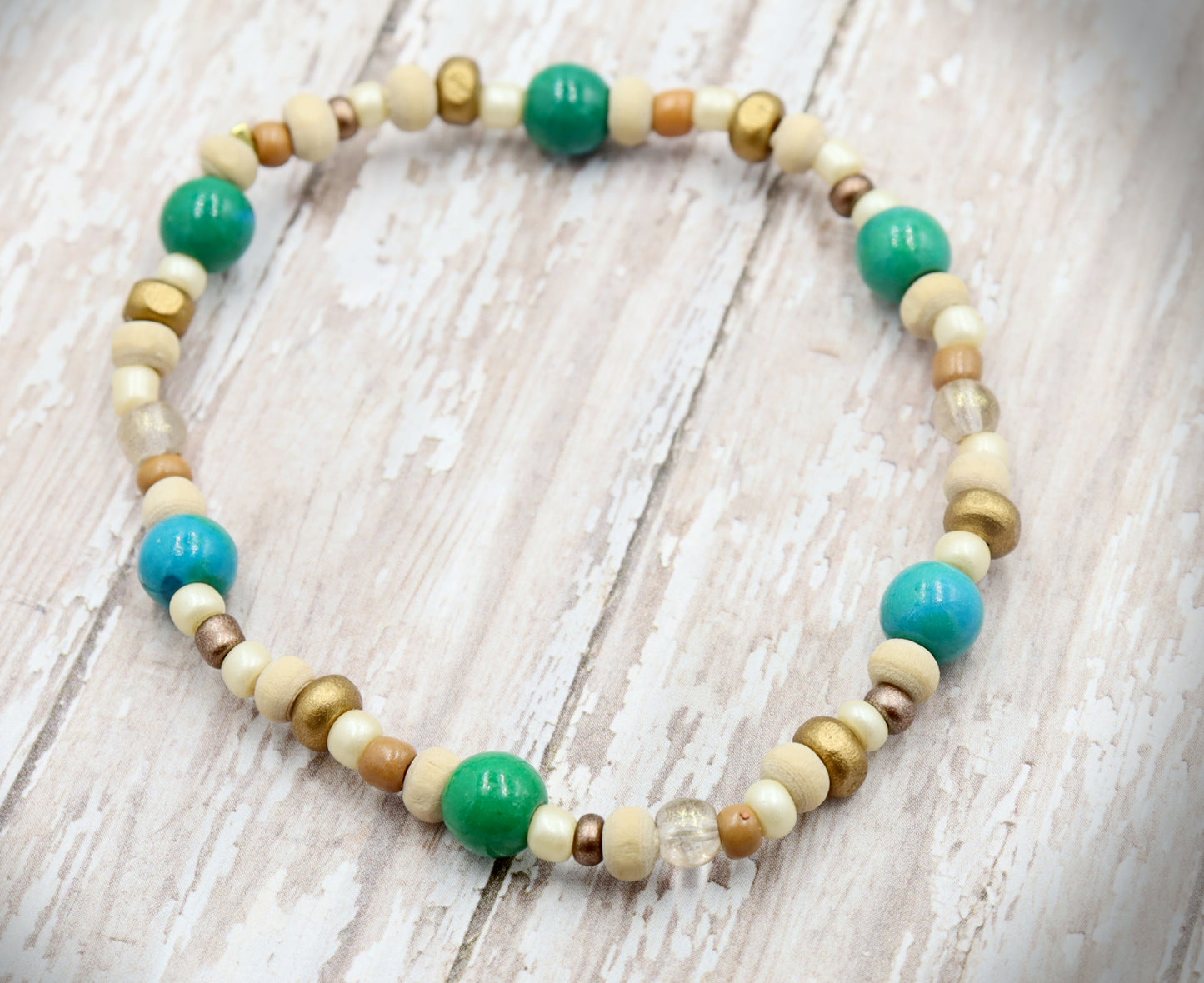 All Around the World Beaches are Beaches Handmade Bracelet by Monkeys Mojo Jewelry