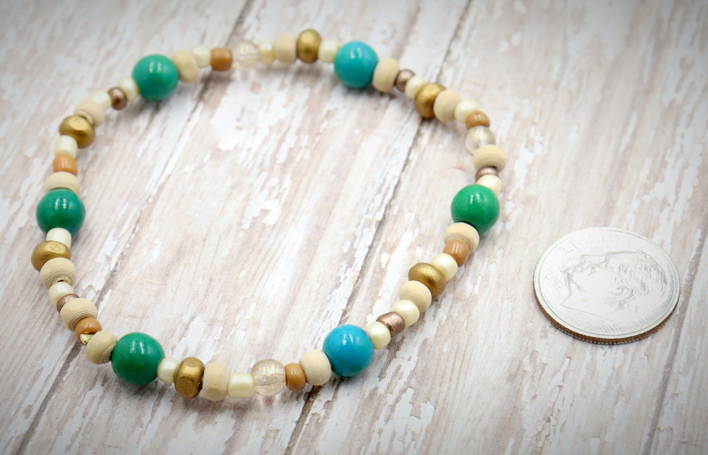 All Around the World Beaches are Beaches Handmade Bracelet by Monkeys Mojo Jewelry