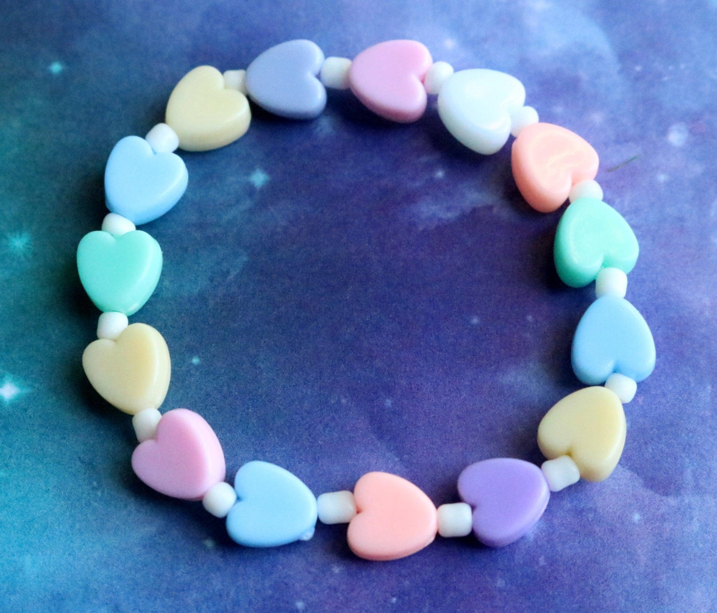 Multi Heart Pastel Child's Bracelet - Monkeysmojo