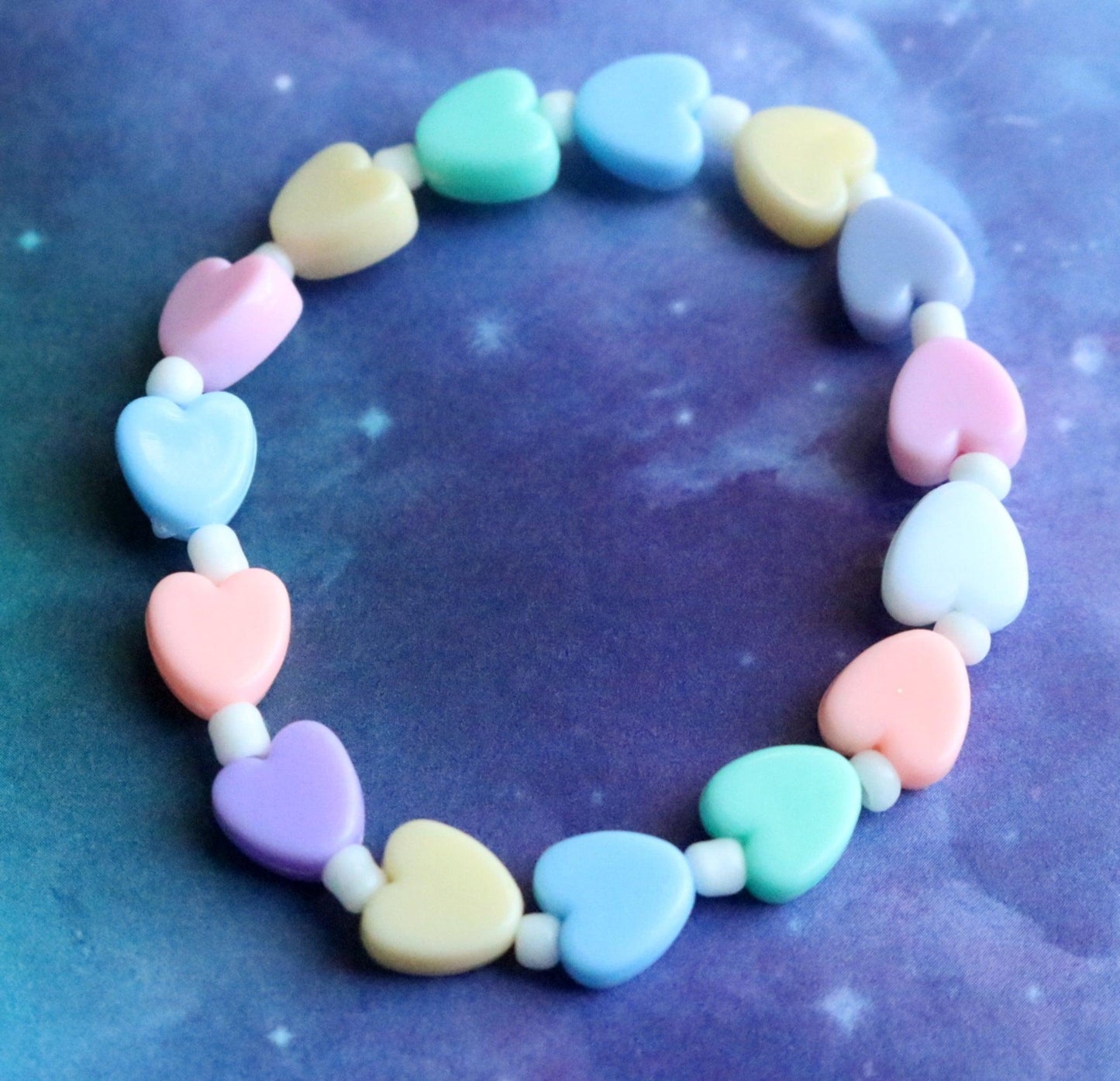 Multi Heart Pastel Child's Bracelet - Monkeysmojo