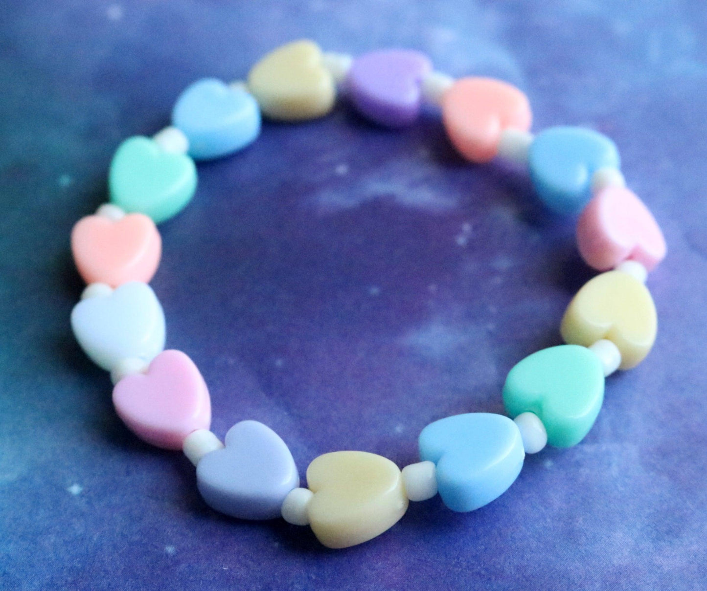 Multi Heart Pastel Child's Bracelet - Monkeysmojo