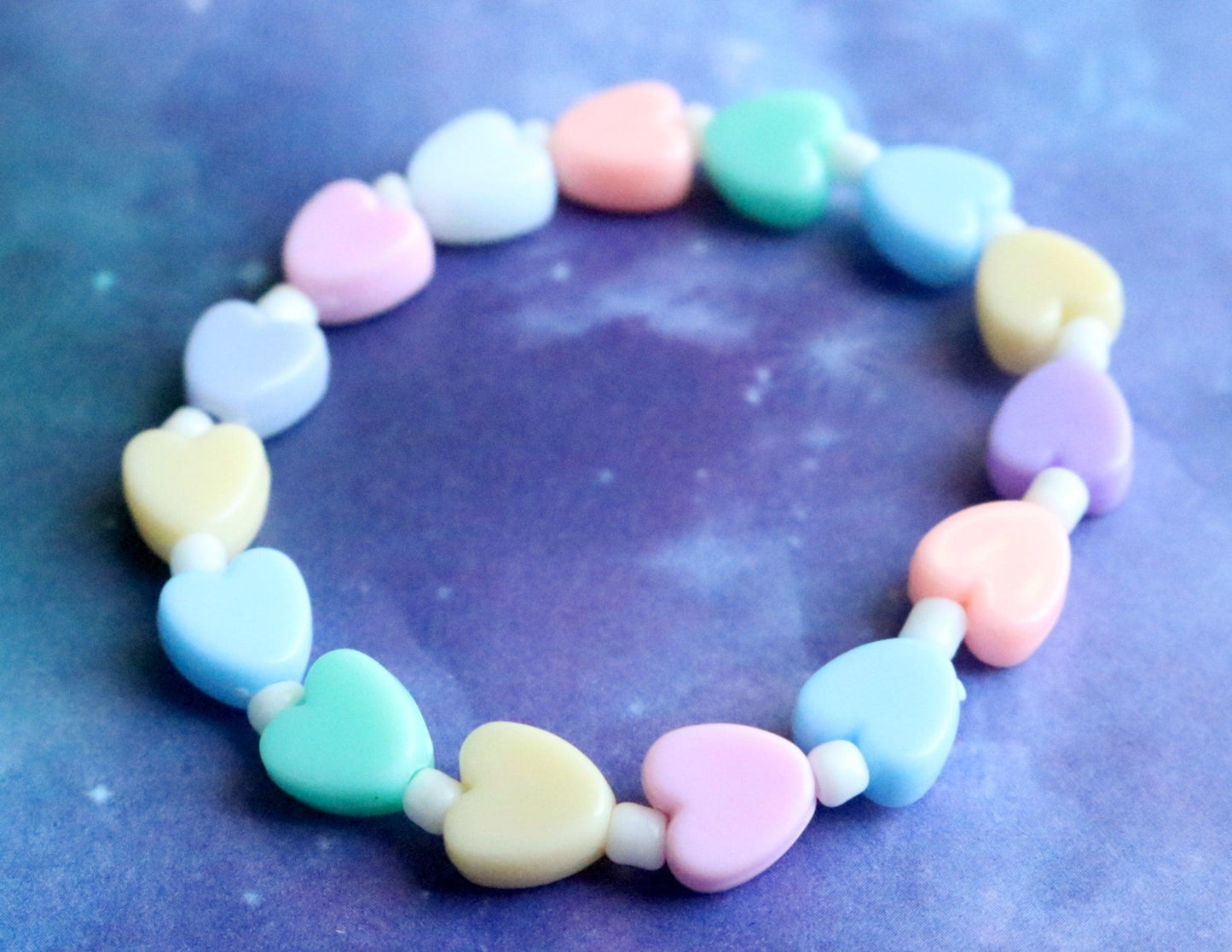 Multi Heart Pastel Child's Bracelet - Monkeysmojo