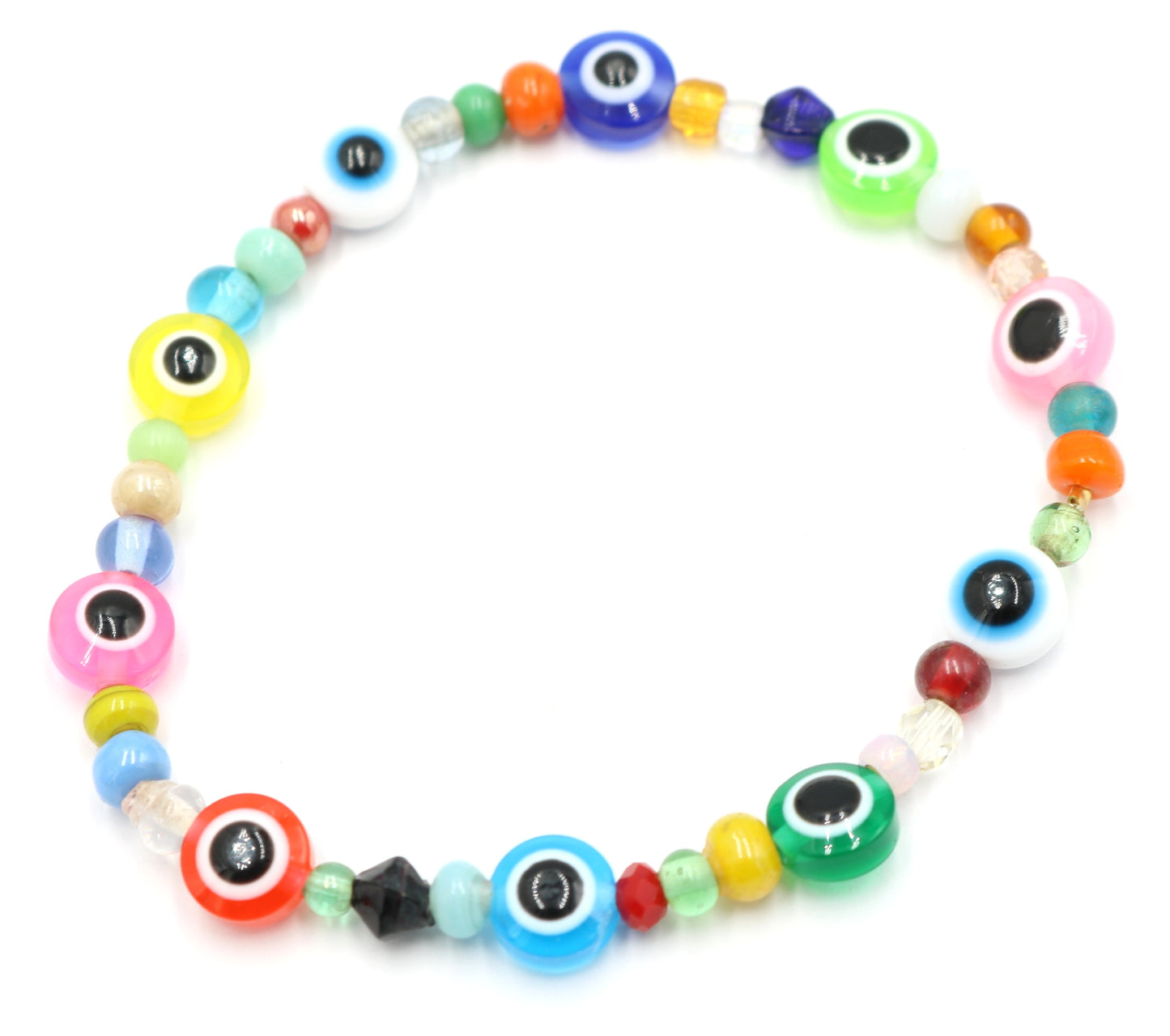 Our Third Eye Ain't Blind - Evil Eyes and Colorful Vibes Artisan Bracelet by Monkey's Mojo