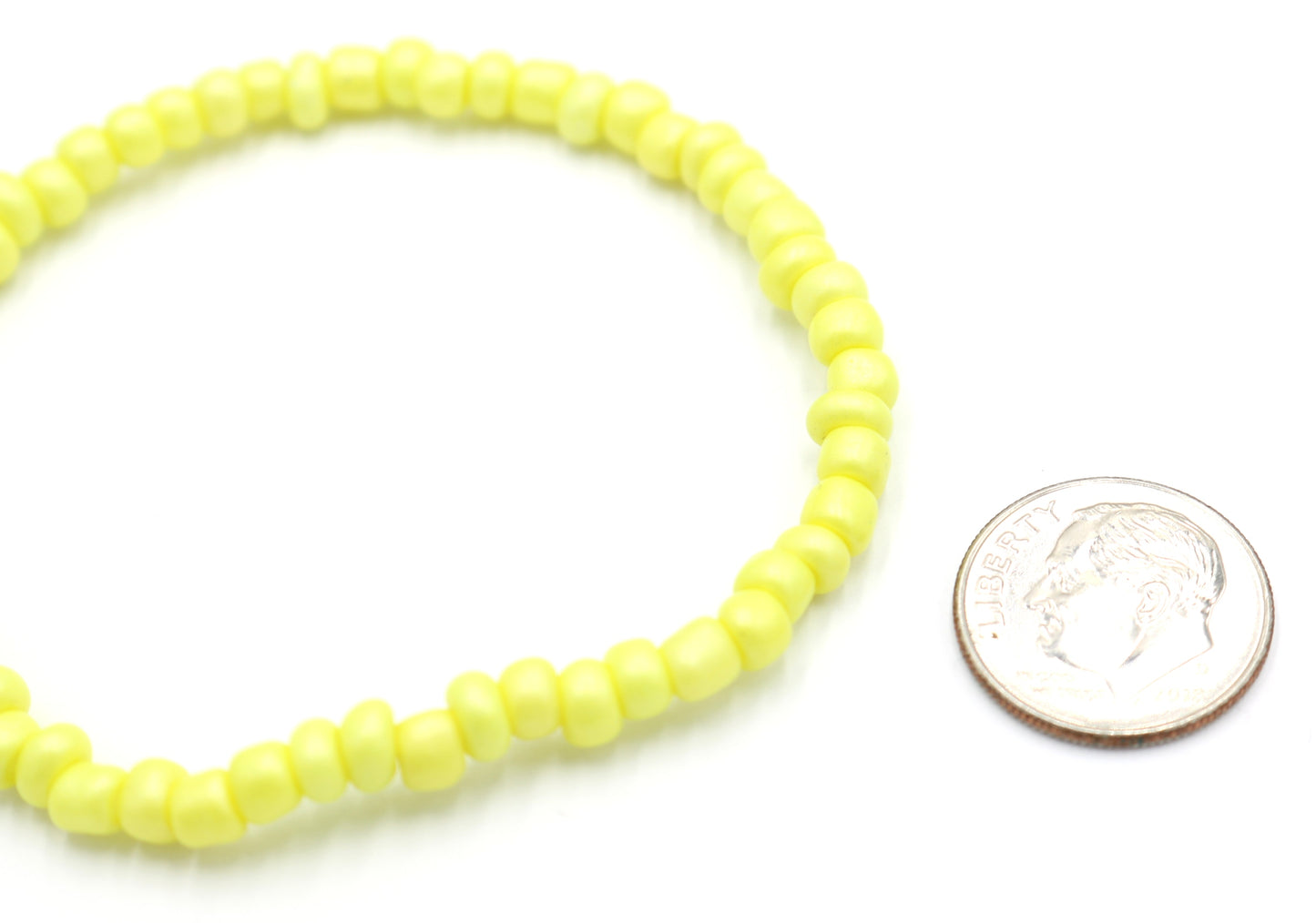 Electric Lemon We Got That Electric Yellow HOT Add On Bling - Bright Yellow Mix and Match Add On Glass Bead Bracelet by Monkey's Mojo