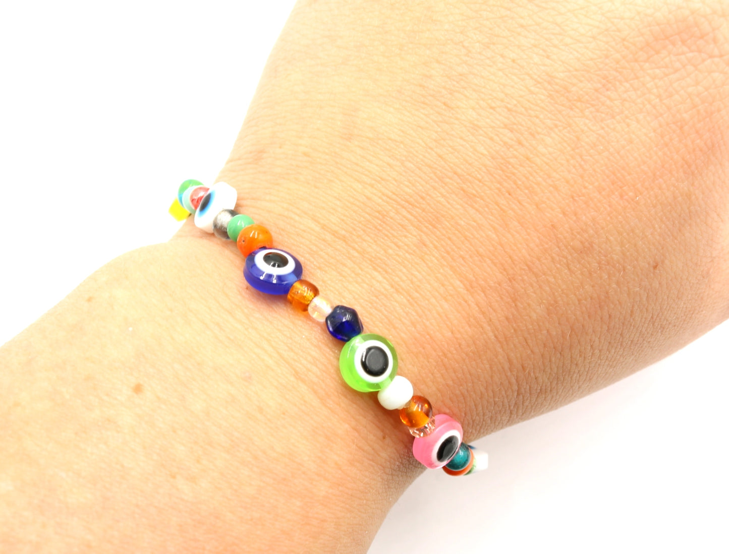 Our Third Eye Ain't Blind - Evil Eyes and Colorful Vibes Artisan Bracelet by Monkey's Mojo