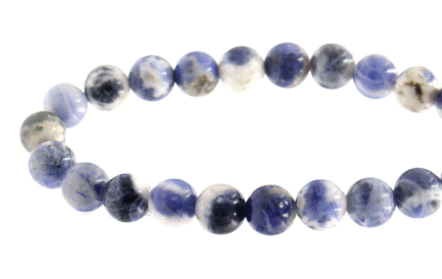 Showing Up to Show Off Our Sodalite Gemstone 8.5mm Bracelet by Monkeys Mojo