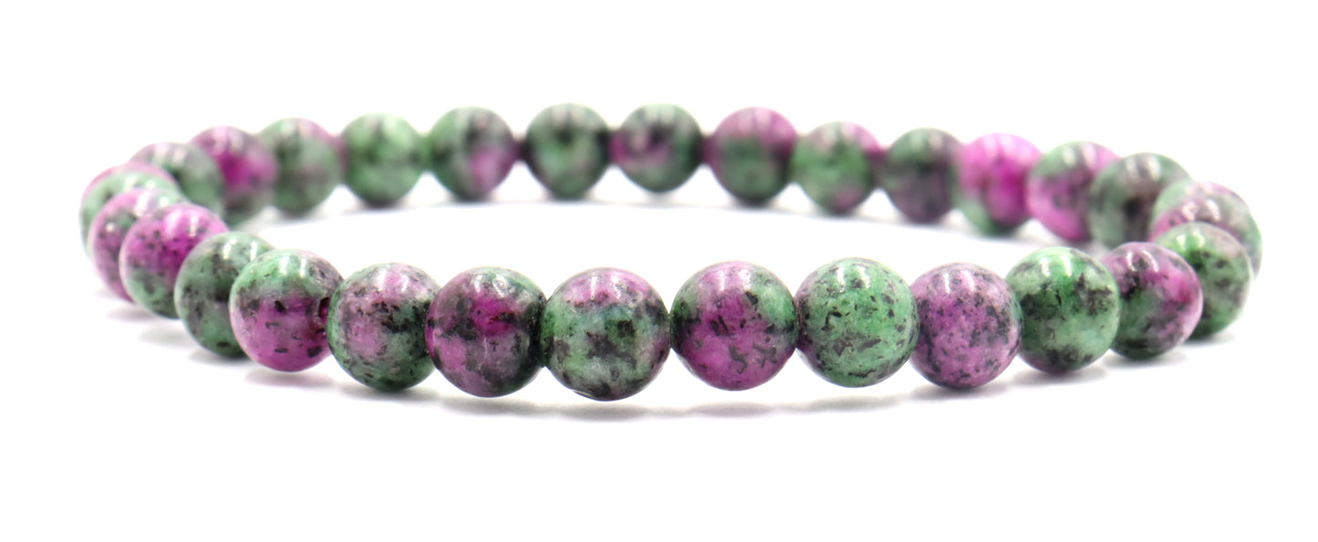 Epically Epidote Purple Vibes and Green with Envy Handmade Bracelet by Monkeys Mojo Jewelry