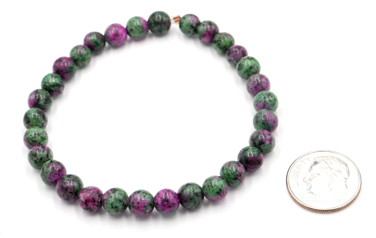 Epically Epidote Purple Vibes and Green with Envy Handmade Bracelet by Monkeys Mojo Jewelry