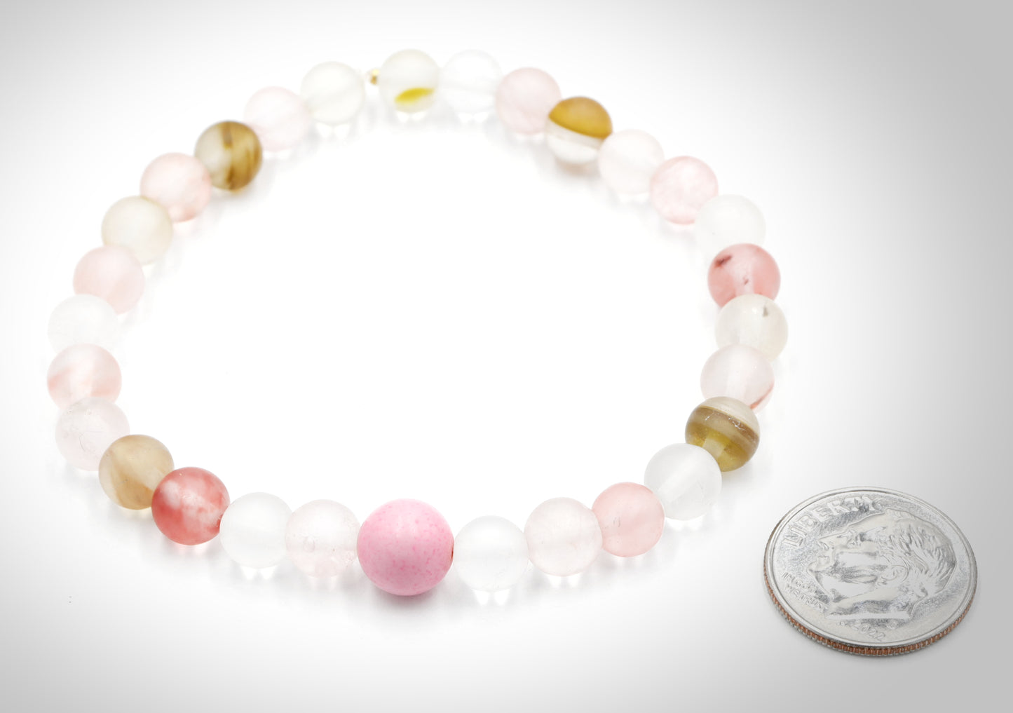 Very Pink Berry Vibes Cherry Quartz and Pink Dreams Bracelet by Monkeys Mojo Jewelry