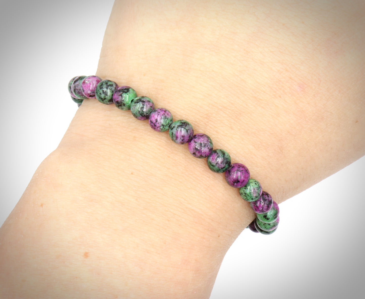 Epically Epidote Purple Vibes and Green with Envy Handmade Bracelet by Monkeys Mojo Jewelry