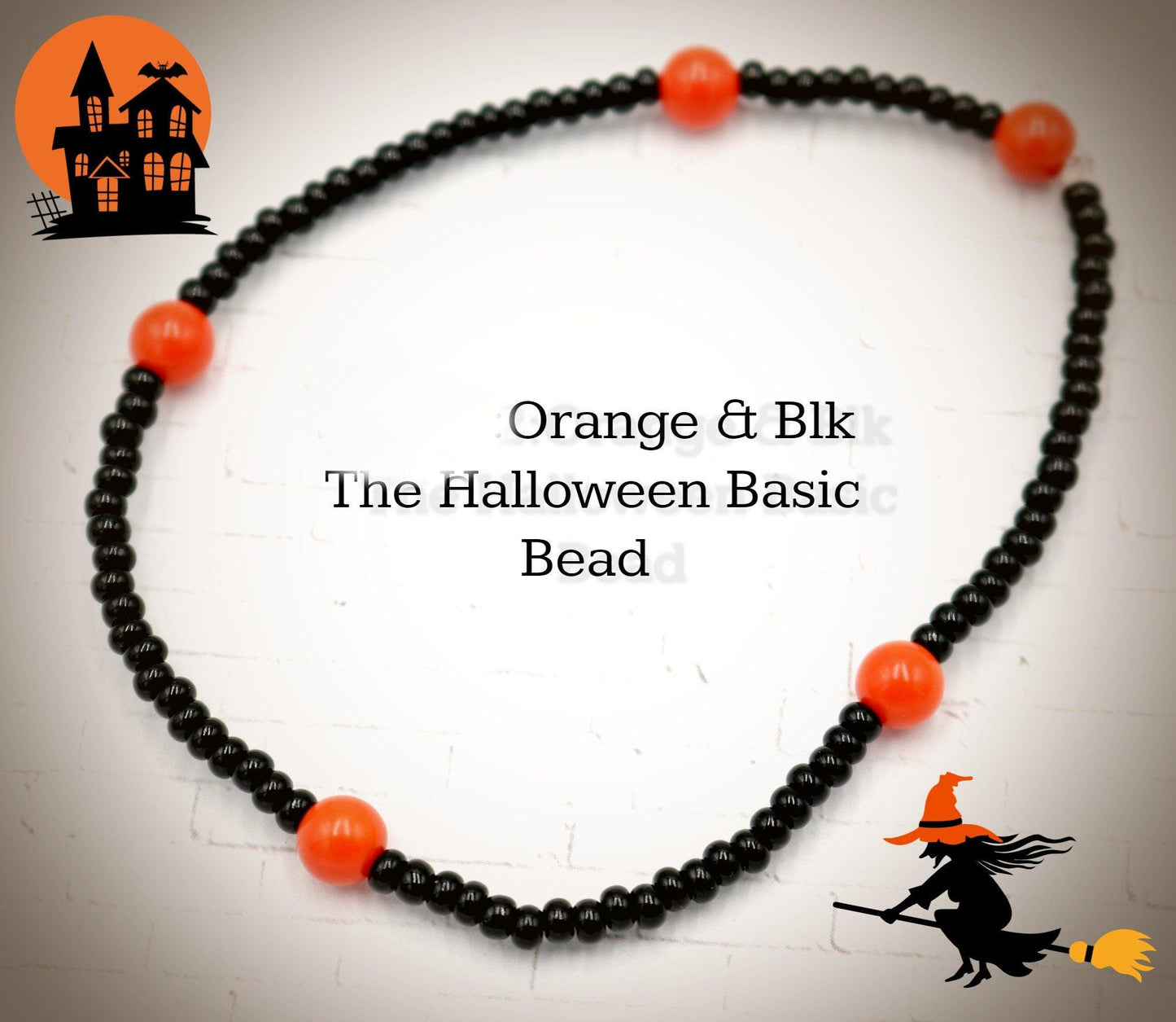 Halloween Seed Bead Bracelet Boho Bracelets Handmade Glass Beads Stretch Bracelet The Halloween Basic Bead Original 2021 Gift - Monkeysmojo